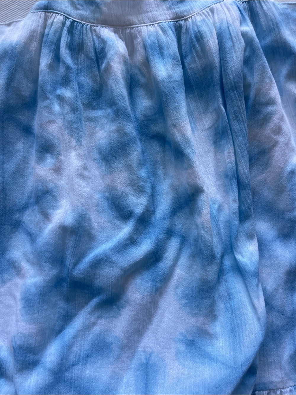 Janie and Jack Girls Size 10 Light Blue Tie-Dye Sundress - Picture 6 of 8